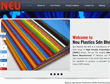 Tablet Screenshot of neuplastics.com